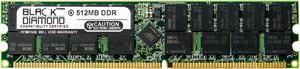 512MB RAM Memory for Tyan Thunder Series K8SD Pro (S2882-D) 184pin PC3200 DDR ECC Registered RDIMM 400MHz Black Diamond Memory Module Upgrade