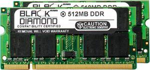 1GB 2X512MB Memory RAM for HP Pavilion Notebooks Notebook dv4253EA DDR SO-DIMM 200pin PC2100 266MHz Black Diamond Memory Module Upgrade