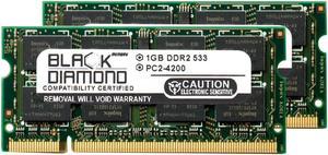 2GB Kit (2x1GB) DDR2 533 (PC2-4200) SODIMM Memory 200-pin (2Rx8)