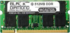 512MB (2Rx8) DDR 400 (PC-3200) SODIMM Memory 200-pin