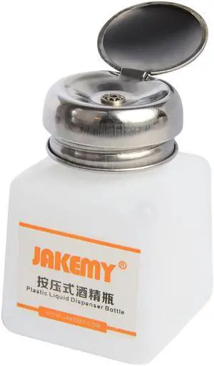 JAKEMY JM-Z10 Liquid Alcohol Press Empty Clear Bottle Portable Plastic Liquid Dispenser Bottle Liquid Pumping Bottle