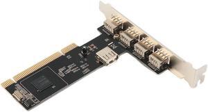 5 Ports USB 2.0 PCI Card Controller Adaptor Converter
