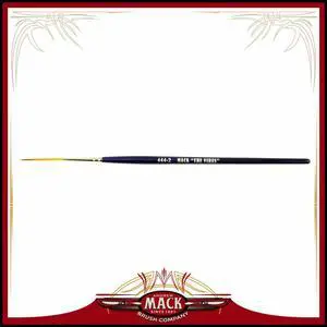Andrew Mack The Virus Scrolling Script Pinstriping Brush Size 2 Series 444 with Specially Blended Golden Taklon, 1-3/16"