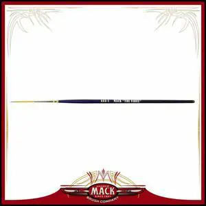 Andrew Mack The Virus Scrolling Script Pinstriping Brush Size 1 Series 444 with Specially Blended Golden Taklon, 1" Length Out