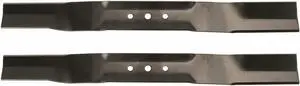 USA Mower Blades TB22BP Medium Lift for Toro® 104869703 108976402P Length 21-11/16 in. Width 2-1/4 in. Thickness .150 in. Center Hole 7/16 in. 22 in. Deck