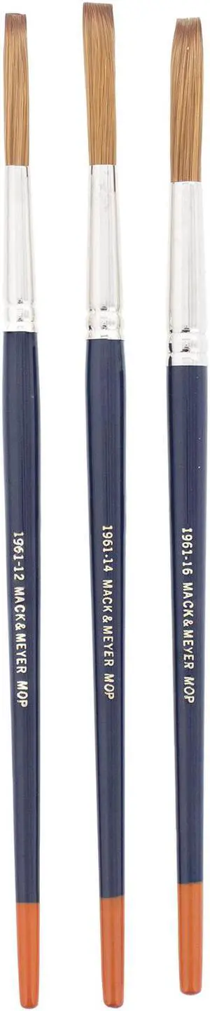 Andrew Mack Brush AM1961-12-16 Series 1961 Mack & Meyer Mop Pinstriping Brushes Sizes 12-16
