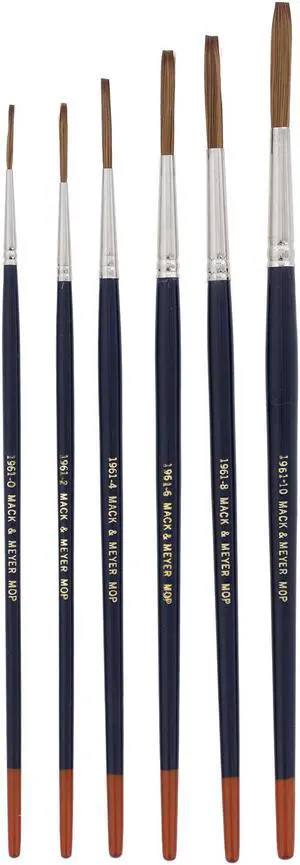 Andrew Mack Brush AM1961-0-10 Series 1961 Mack & Meyer Mop Pinstriping Brushes Sizes 0-10