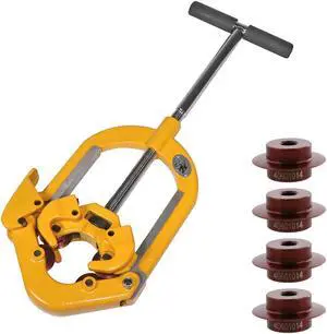 Steel Dragon Tools® H4 Hinged 4-Wheel 2in.-4in. Pipe Cutter with Hardened Steel Cutting Wheels