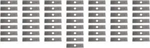 50 USA Mower Blades® Edger Blade UnSharpened Not Heat Treated or Painted 8" x 2" x .120" Center Hole 1" for Echo 69601552631 720237001  578392802 Maruyama 216062 840084  4133-713-4102