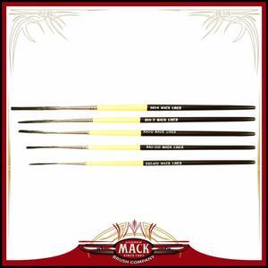 Set of 5 Size 4/0-4 Series 840 Synthetic Squirrel Soft Haired Outliner Pinstriper Brushes