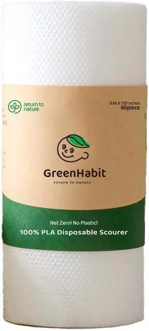 GreenHabit Disposable Scourer -
Biomass (PLA100%) 
No micro plastic