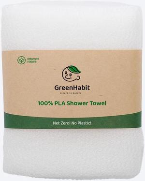 GreenHabit Sensitive Shower Cloth -  Biomass (PLA100%) No plastic