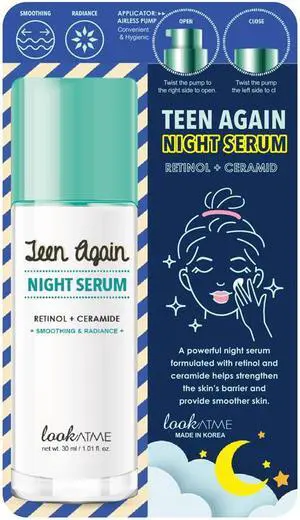 LOOK ATME Teen again Nigth serum (Retinol+Ceramide)