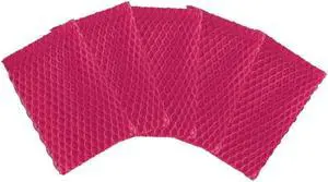 K-CORNSSIL PLA Mesh Net Scrubber, 6-Layer, 5 pcs (Pink)