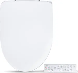 SmartBidet SB-1200ER Advanced Electric Bidet Seat for Elongated Toilets with Remote Control