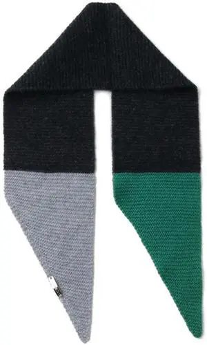 ERKHES CASHMERE 100% MUFFLER POINT Green