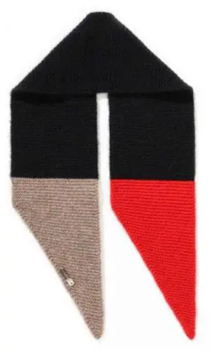 ERKHES CASHMERE 100% MUFFLER POINT Red