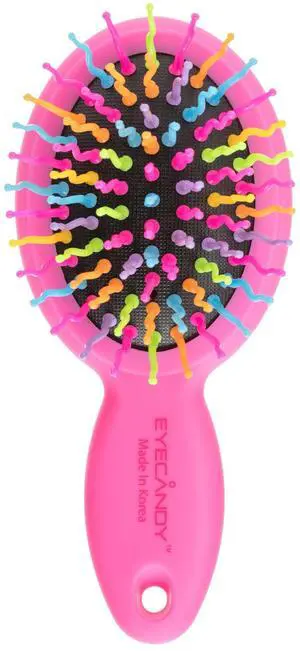 Eyecandy Rainbow volume S brush (Mini Black) Pink