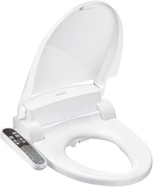 SmartBidet SB-2000 Electric Bidet Seat for Elongated Toilets, Control Panel, Electric Heated Toilet Seat with Warm Air Dryer and Temperature Controlled Wash Functions (White)