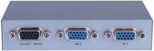 DTECH 2 Input 1 Out VGA Video Switch Box 2 PCs Share 1 Monitor Supports 1920x1440 Resolution