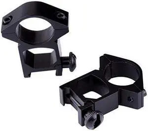 High Profile See Through 25.4mm Scope Rings 21mm Picatinny Weaver Rail Mount (2pcs)