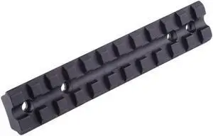 Low profile with middle V-cut for use with iron sights Low Profile Rail Mount for Ruger 10/22 Rifle Precision machined from aircraft aluminum