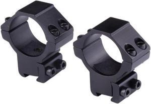 30mm Scope Rings for Rifle Dovetail 11mm Rail and Base W 14mm Saddle Height 2pcs