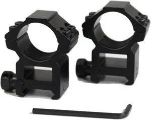 (2pcs)25.4mm Scope Tube Rings 20mm For Picatinny Weaver Rail Mount Flashlight Mounts Hunting Accessories