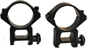 Hunting 1Pair Tactical 30mm High Profile Scope Mount Rings 20mm Rail Mount Heavy Duty for Rifle Flashlight Laser Sight