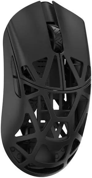 MK x WLMOUSE Beast X Pro Wireless 8K Mouse Black Solid Sides TTC Black Dot