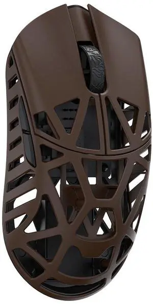 MK x WLMOUSE Beast X Mini Pro Wireless 8K Mouse Deep Cocoa Side Slits TTC Black Dot
