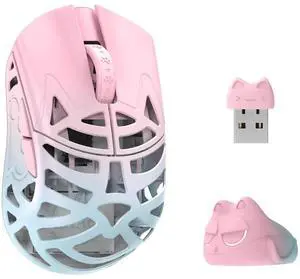 MK x WLMOUSE Beast Miao 8K Wireless Mouse Blue and Pink Omron Optical MK x WLMOUSE Beast Miao 8K Wireless Mouse Blue and Pink Omron Optical