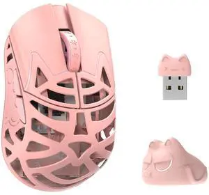 MK x WLMOUSE Beast Miao 8K Wireless Mouse Pink Omron Optical
