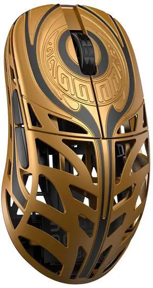 MK X WLMOUSE Strider Wireless 8K Mouse Gold Omron Optical