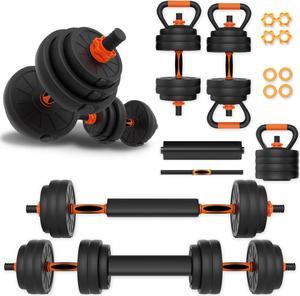 IMFIT AIO Weight Adjustable Dumbbells |Ergonomic, Safe, and Compact gym equipment for total body workouts. 88 lbs.