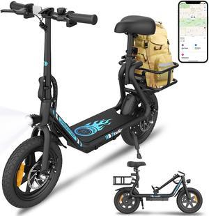 Gyrocopters Zeno Electric Scooter | 500W Peak Motor | 25km/h Speed | UL2272 Safety | 25km Range | Shock-Absorbing Seat | GPS | Cruise Control | Quick Folding Design | Large basket