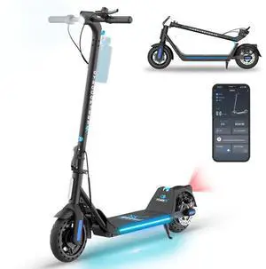 Gyrocopters FlashX Electric Scooter | Powerful Rear Wheel Drive with 32 km/h Speed | 32 km Range | UL2272 Approved | Smart App Control | Foldable & Light-weight | Puncture-Proof Tires | Cruise Control