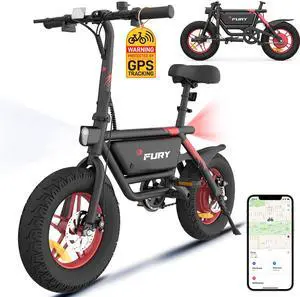 IMGadgets Gyrocopters Fury Fat Tire Electric Bike 216 Wh Battery 400 W Peak Motor UL-2849 Safety Approved Electric Bike with SMART Anti-theft GPS Tracker