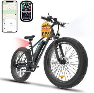 Gyrocopters Zeil Mountain E- Bike for adults with 500 W Motor | 27.5* 3 tires| Speed up to 40 km/h (25 mph) | PAS Range up to 91 km ( 57mi )| 480 WH Removable Battery| Smart ANTI-THEFT GPS Tracker