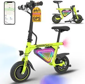 Gyrocopters Radi8 Electric Ride-on | UL 2272 approved | 25 km Range | 25 km/h Speed | Rear Disc Brakes | LED Lights | LCD Display | Anti-theft GPS Tracker (Green)