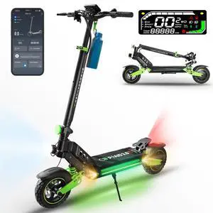 Gyrocopters Plaid 3.0 Electric Scooter for Adults & Teens | UL 2272 Approved | 10 Durable tires | Speed 45 km/h, Range Upto 40 km | 13 Ah Robust Battery | 850W Powerful Brushless Motor