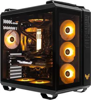 ASUS TUF GT502 - AMD Ryzen 7-7800X3D 8 core 4.2GHz - AMD Radeon RX 7800XT 16GB - 2TB HDD + 1TB NVMe SSD - 32GB DDR5(2X16GB) - 850W - Windows 11 Liquid Cooled Gaming Desktop PC WiFi RGB