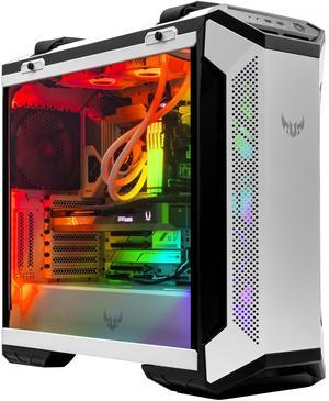 ASUS TUF GT501 White - AMD Ryzen 9-9950X 16 core 4.3GHz - Geforce RTX 5070 Ti - 2TB HDD + 2TB NVMe SSD - 64GB DDR5(2X32GB) - 850W - Windows 11 Liquid Cooled Gaming Desktop PC WiFi RGB