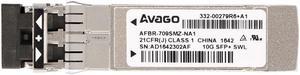 AVAGO AFBR-709SMZ 850nm 10gb Sfp Optic Transceiver.