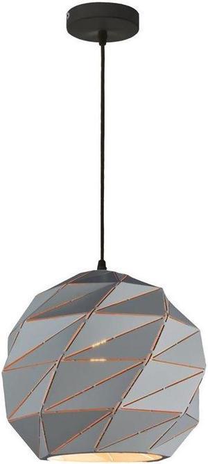 Xtricity - Pendant Light, 7.87 '' Width, From The Portland Collection, Grey