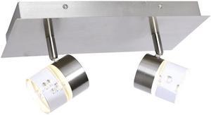 Xtricity - 2 Heads Ceiling Light with Integrated LED, 11.8 '' Width, From the Hope Collection, Nickel