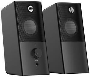 HP Stereo Computer Speakers with 3.5mm Jack and USB Power, Black