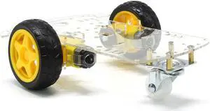 Globaltone 03541 Smart Motor Robot Car Chassis Battery Box Kit Speed Encoder for Arduino