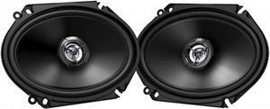 JVC CS-DR6821 6 x 8" 2-Way Coaxial Stereo Speakers 300W, For Car, Black