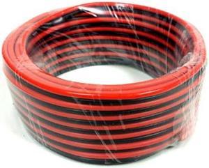 GlobalTone Fire Retardant Speaker Wire 6 AWG 25 ft Black & Red Jacket 6 Gauge CCA